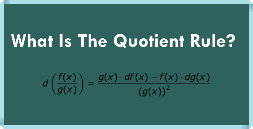 What is a Quotient Rule? - knowledgeprime