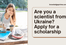 Ukrainian scientist applying for a scholarship