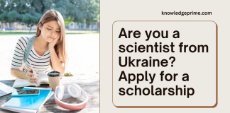 Ukrainian scientist applying for a scholarship