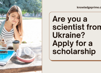 Ukrainian scientist applying for a scholarship